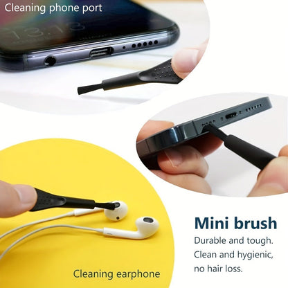 Phone Dust Plug Kit 67PCS – Type-C & Lightning Port Protectors, Speaker Dust Mesh Stickers, Cleaning Brush Set