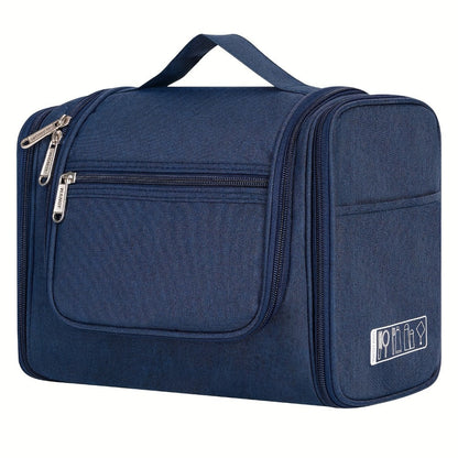 Toiletry Bag Hanging Multi-Pocket Shower Organizer with Metal Hook, Carry Handle and Seven Print Options