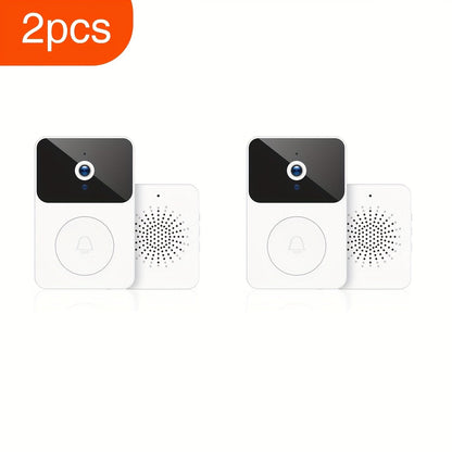 Video Doorbell 960p Wireless Camera with Voice Changer, Night Vision, Two-Way Audio and Single or Two-Pack Options