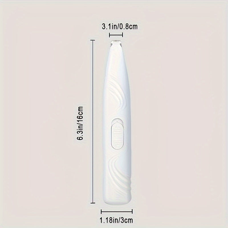 Paw Trimmer for Dogs & Cats – Cordless Electric Pet Grooming Clipper, Low Noise Hair Trimmer for Paws, Eyes, Ears, Face & Rump