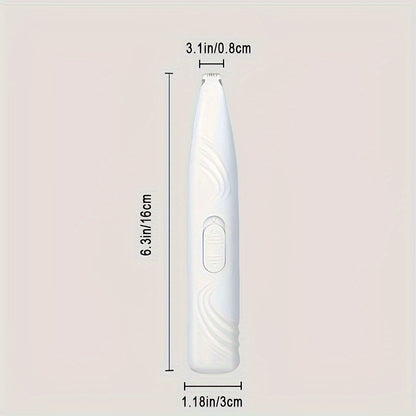 Paw Trimmer for Dogs & Cats – Cordless Electric Pet Grooming Clipper, Low Noise Hair Trimmer for Paws, Eyes, Ears, Face & Rump
