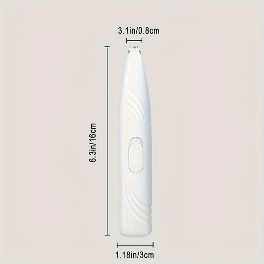 Paw Trimmer for Dogs & Cats – Cordless Electric Pet Grooming Clipper, Low Noise Hair Trimmer for Paws, Eyes, Ears, Face & Rump
