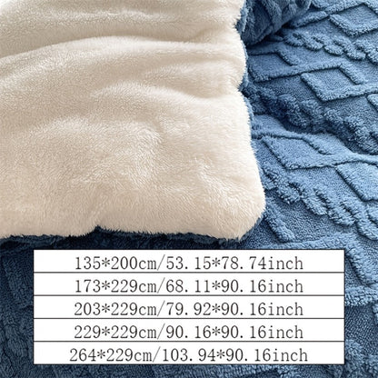 Plush Thick Comforter Blanket – Premium Warm Winter Duvet with 100% Microfiber Fill, Soft Fluffy Bedding for Bedroom & Hotel
