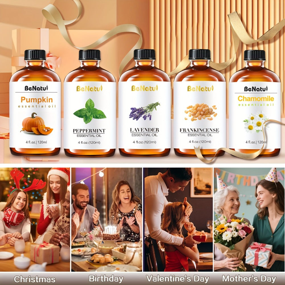 Large 120ml Aromatic Oil Bottles in Lavender, Peppermint, Eucalyptus and Seven More Options