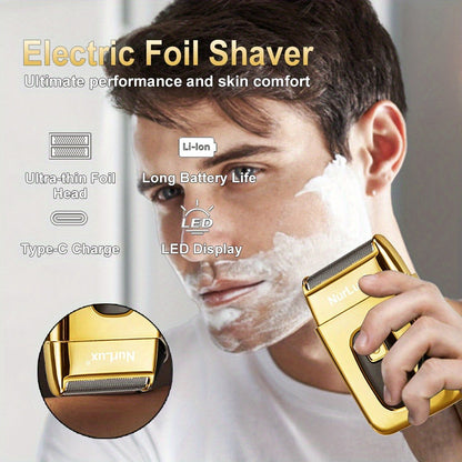 Hair Clipper Set for Men USB Rechargeable – LCD Display Cordless Trimmer, Guide Combs & Cleaning Brushes, Professional Home Haircut Kit