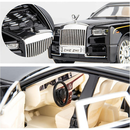 Collectible Diecast Car Model Zinc Alloy with Display Base & Openable Doors – Highly Detailed Static Decoration for Home Office Desk