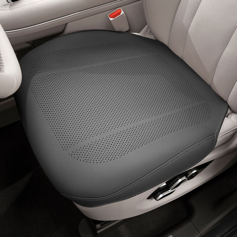 Perforated Car Seat Cushion Single Pad with 45 x 55cm Size and Black, White, Orange or Brown Color Options