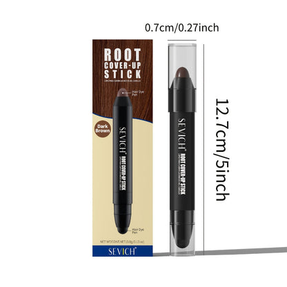 Gray Hair Root Touch Up Pen for Men, Instant Coverage Beard & Hairline Dye Stick, No-Mix Precision Applicator