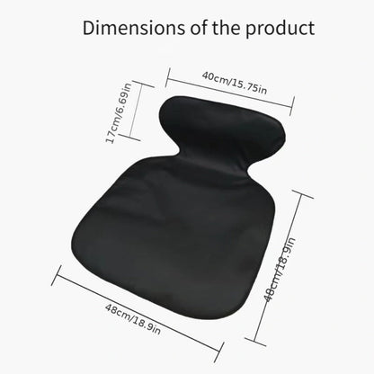 Car Seat Cover Protector Pad with Non-Woven Construction, Non-Slip Base and Black Single-Pad Format