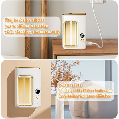 Essential Oil Aromatherapy Diffuser Set, Mini Humidifier with 7 Spray Levels, 1/4/ Timer, 5.07oz