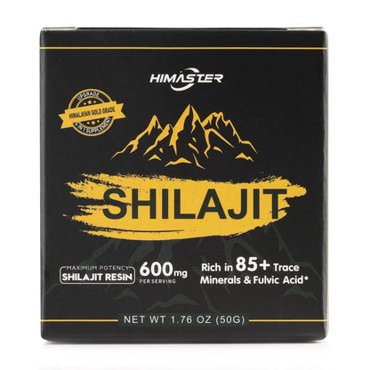 Himalayan Shilajit Resin Gold Grade, 85+ Trace Minerals & High Fulvic Acid for Bath Time, Home Spa and Personal Care