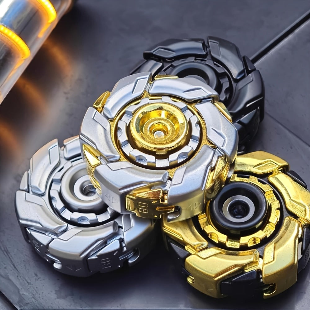 Metal Fidget Spinner Toy for Adults & Teens – Customizable Stress Relief Spinner with Hex Key, Screws & Metal Tube