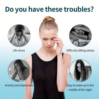 Sleep Aid Device EMS Microcurrent Therapy, Rechargeable Portable Insomnia & Anxiety Reduction Device for Deep Sleep Improvement