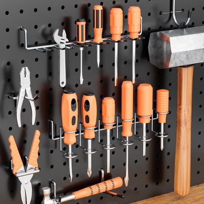 Pegboard Hooks Organizer Kit 278pcs with Bins – 1/8 & 1/4 Inch Peg Board Hook Assortment for Garage Wall Tool Storage | Hanging Storage