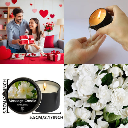 Scented Massage Candle 2-in-1 Soy Wax Essential Oil Body Lotion 20+ Scents 1pc 2pcs 6pcs Spa Nail Salon Pedicure Wedding Valentine Christmas