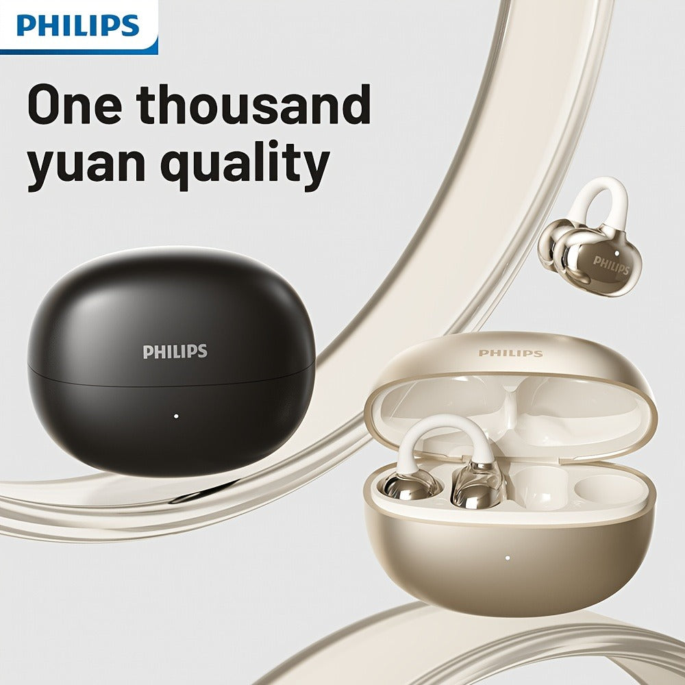 Philips TWS Ear Clip Sport Headset Hi-Fi Bass Stereo HD Calls Earhook Wireless Bluetooth for an Everyday Personal Care Routine