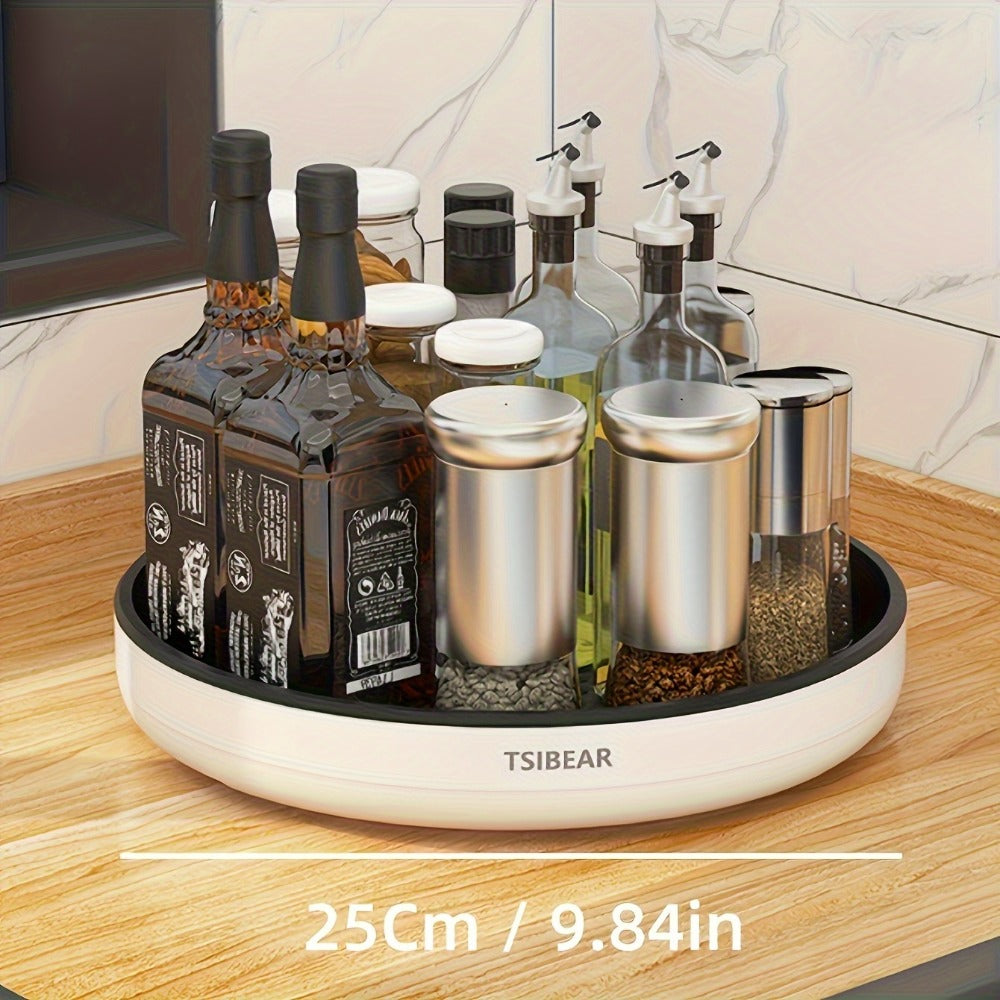 360° Rotating Kitchen Organizer, Multi-Functional Countertop Spice Rack & Cabinet Storage Rack for Cooking Oils