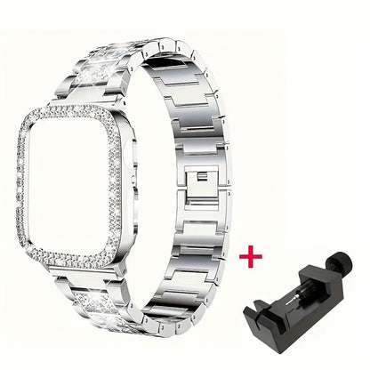 Diamond Apple Watch Case & Strap Set for an Everyday Personal Care Routine, with the Listed Configuration