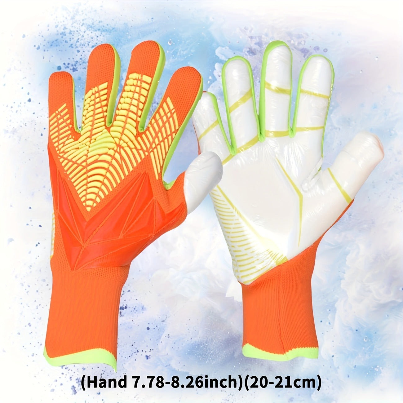 Silicone Grip Goalkeeper Gloves with Superior Traction – Available in 6 Colors & 5 Sizes, Professional Soccer & Rugby Goalie Gloves for Men