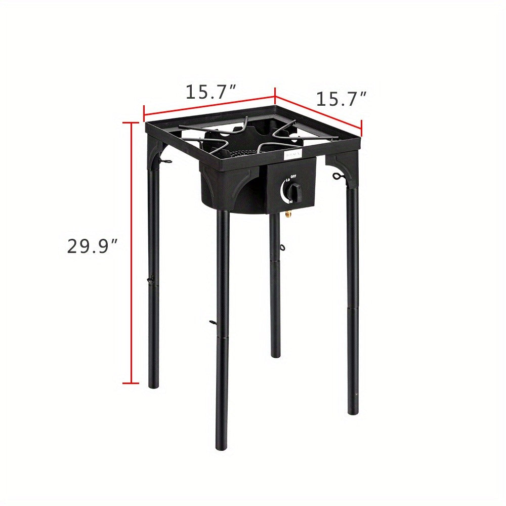 Outdoor Propane Burner Stove Cast Iron High Pressure Gas Cooker with Detachable Stand Legs