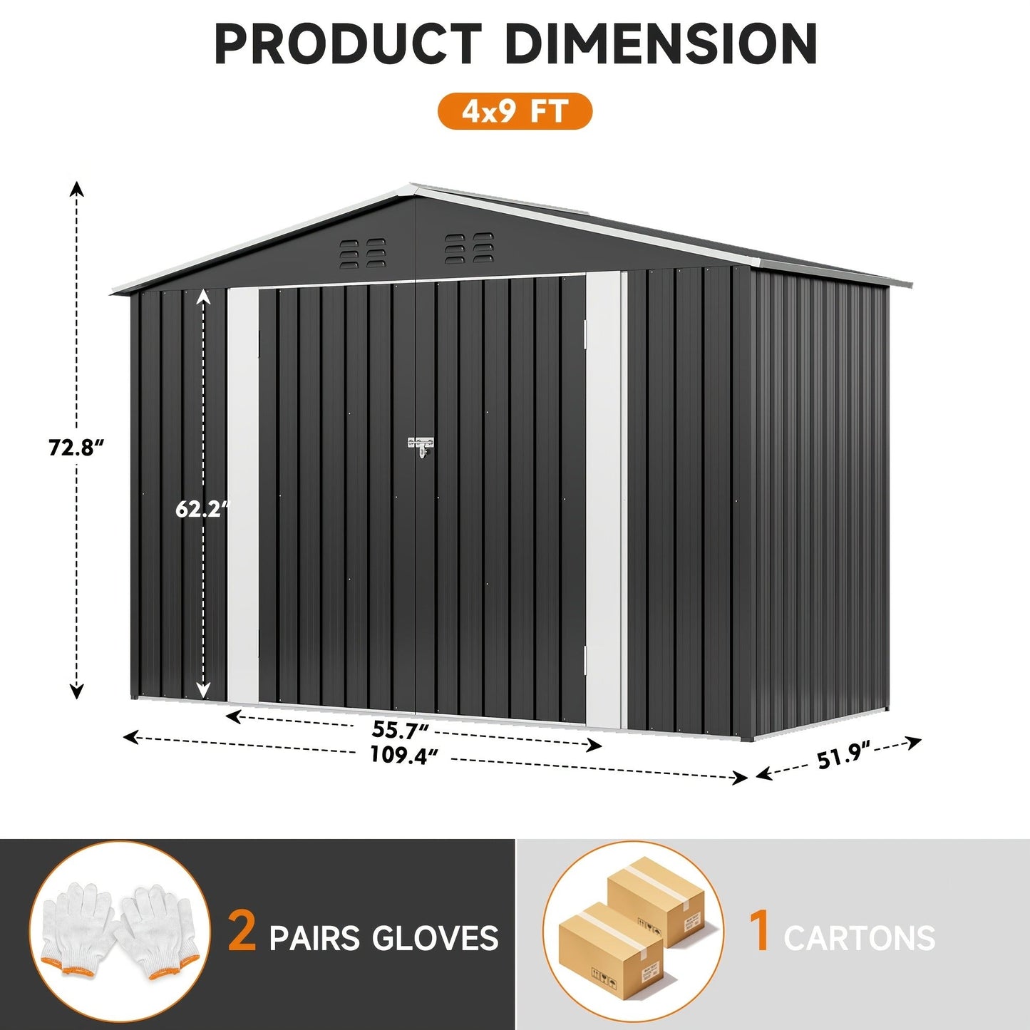 Polycarbonate Greenhouse Kit with Frame, for Garden, Patio and Yard Use, with the Listed Configuration