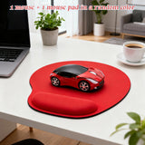 Red + Random Color Mouse Pad