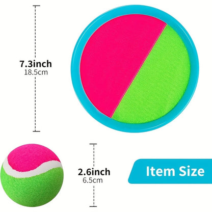 Sticky Ball Toss Game Set for Kids & Adults, Fun Outdoor Throwing Toy with Sticky Balls & Target Board