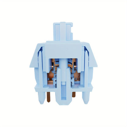 GATERON Sea Salt Smoothie Linear Keyboard Switches 45gf Full POM Pre-Lubed 5-Pin MX Compatible for Custom Mechanical Keyboard Build