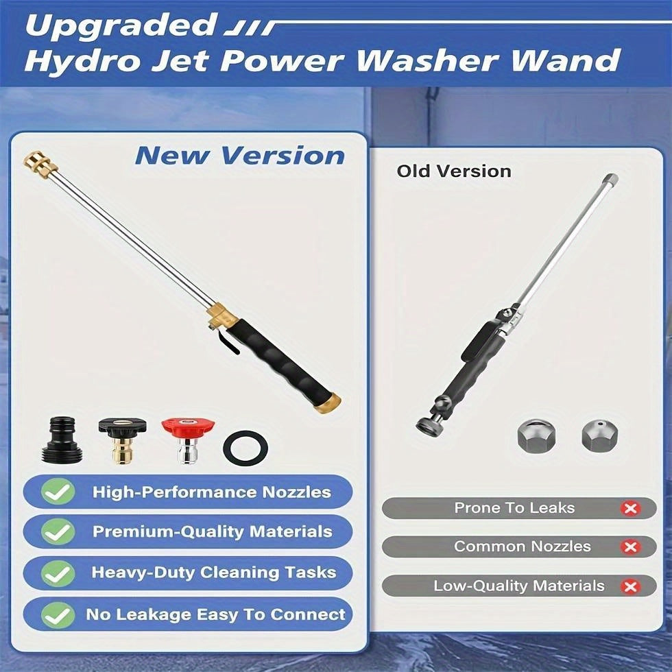 Pressure Washer Wand, Garden Hose Car Patio Yard Cleaning Nozzles for Garden, Lawn and Yard Watering