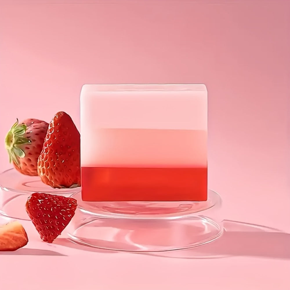 Strawberry Intimate Soap for Women 100g pH Balancing Feminine Wash Bar Gentle Cleansing Fresh for Bath Time, Home Spa and Personal Care