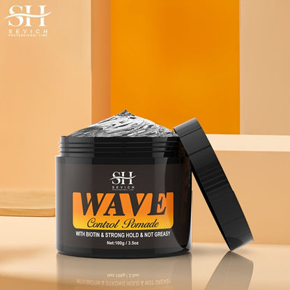 360 Wave Pomade Strong Hold Hair Styling with Jojoba Oil – Frizz Control Moisturizing Formula for Dreads Locks Twists Coily Curly Wavy Hair