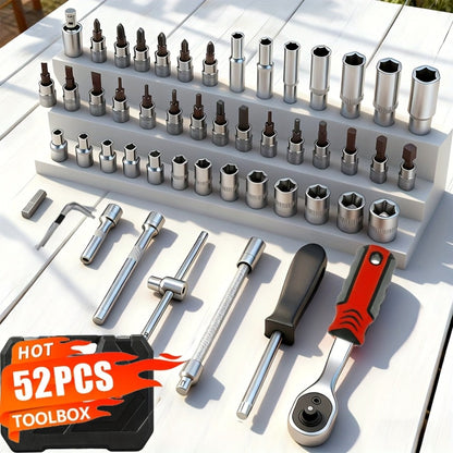 Emergency Vehicle Repair Tool Kit 45 to 171-Piece – Multi-Function Combination Wrench Set for Car, Bicycle & Motorcycle Outdoor Maintenance