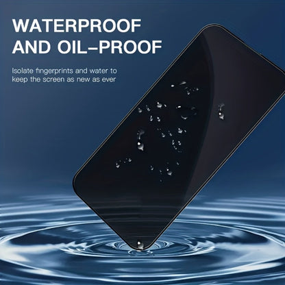 Anti-Spy Tempered Glass Screen Protector for iPhone – 9H Full Coverage Privacy Film, HD Blackout, Fingerprint Resistant, Face ID Compatible