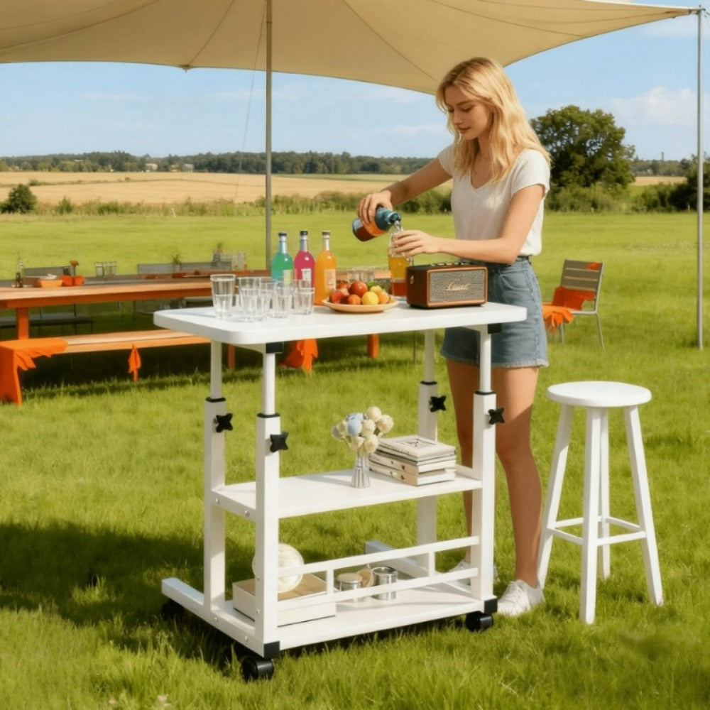 24-Inch Heavy-Duty Folding Table, Foldable Card Table for Patio detail image - detail view 12