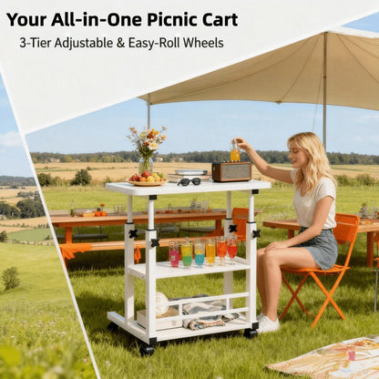 24-Inch Heavy-Duty Folding Table, Foldable Card Table for Patio detail image - detail view 15
