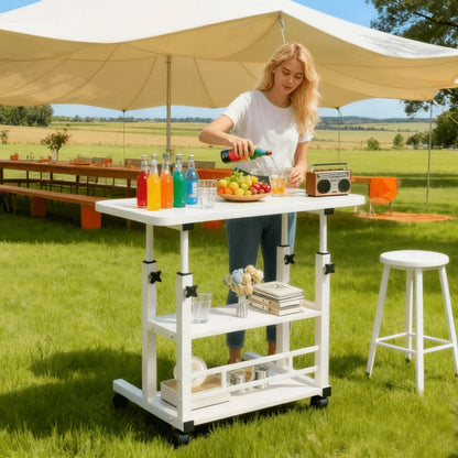 24-Inch Heavy-Duty Folding Table, Foldable Card Table for Patio detail image - detail view 3