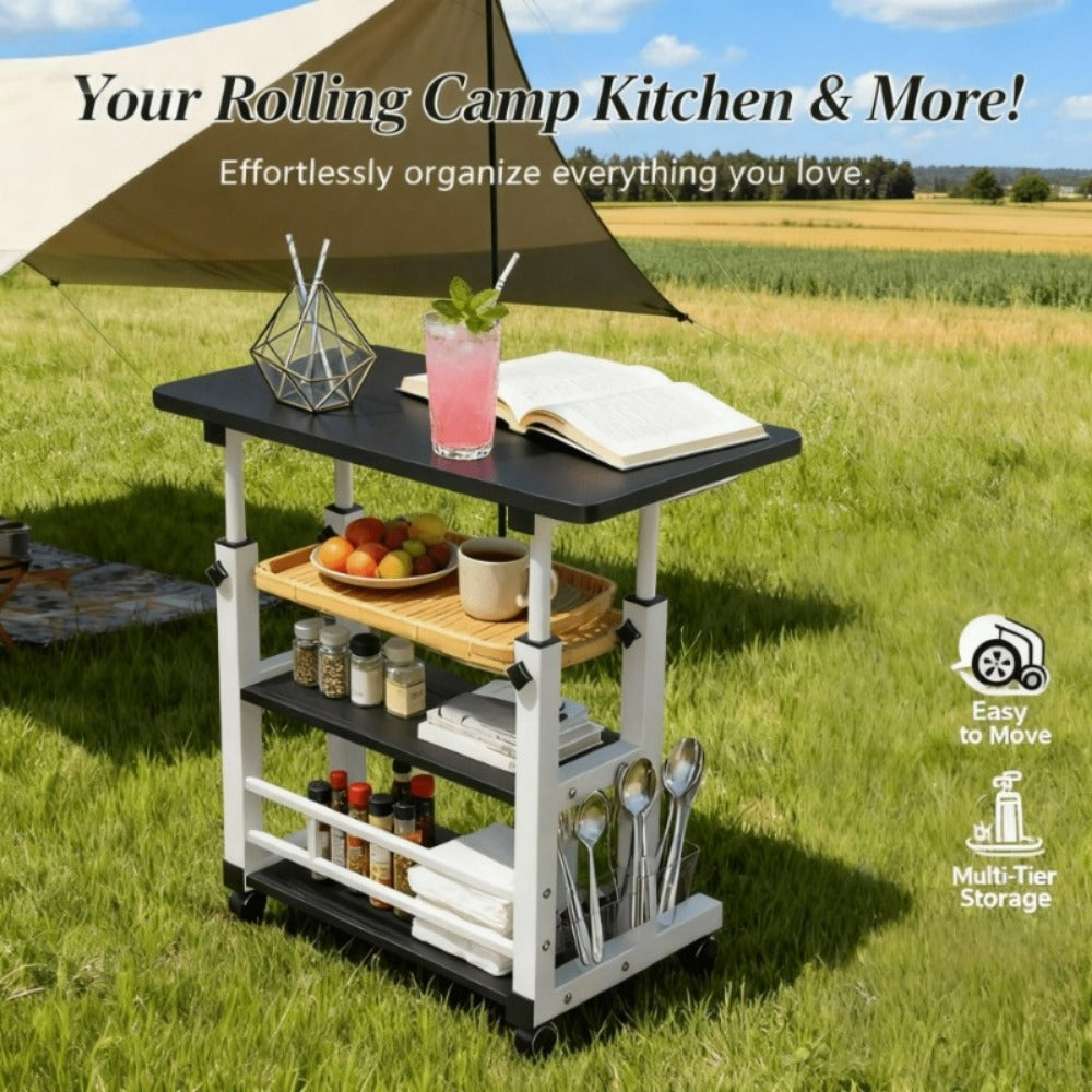 24-Inch Heavy-Duty Folding Table, Foldable Card Table for Patio detail image - detail view 4