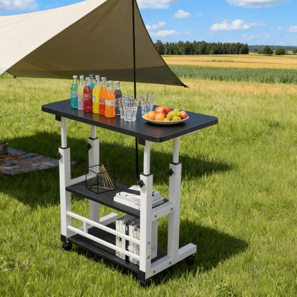 24-Inch Heavy-Duty Folding Table, Foldable Card Table for Patio detail image - detail view 5