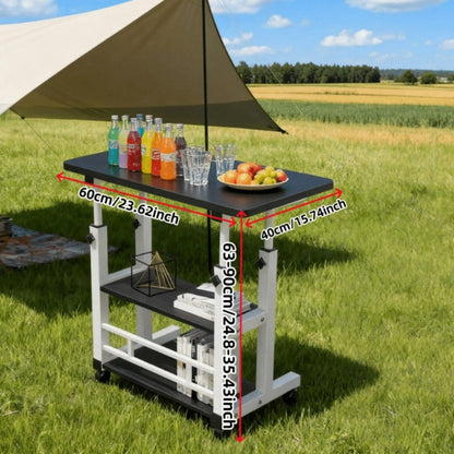 24-Inch Heavy-Duty Folding Table, Foldable Card Table for Patio detail image - detail view 6