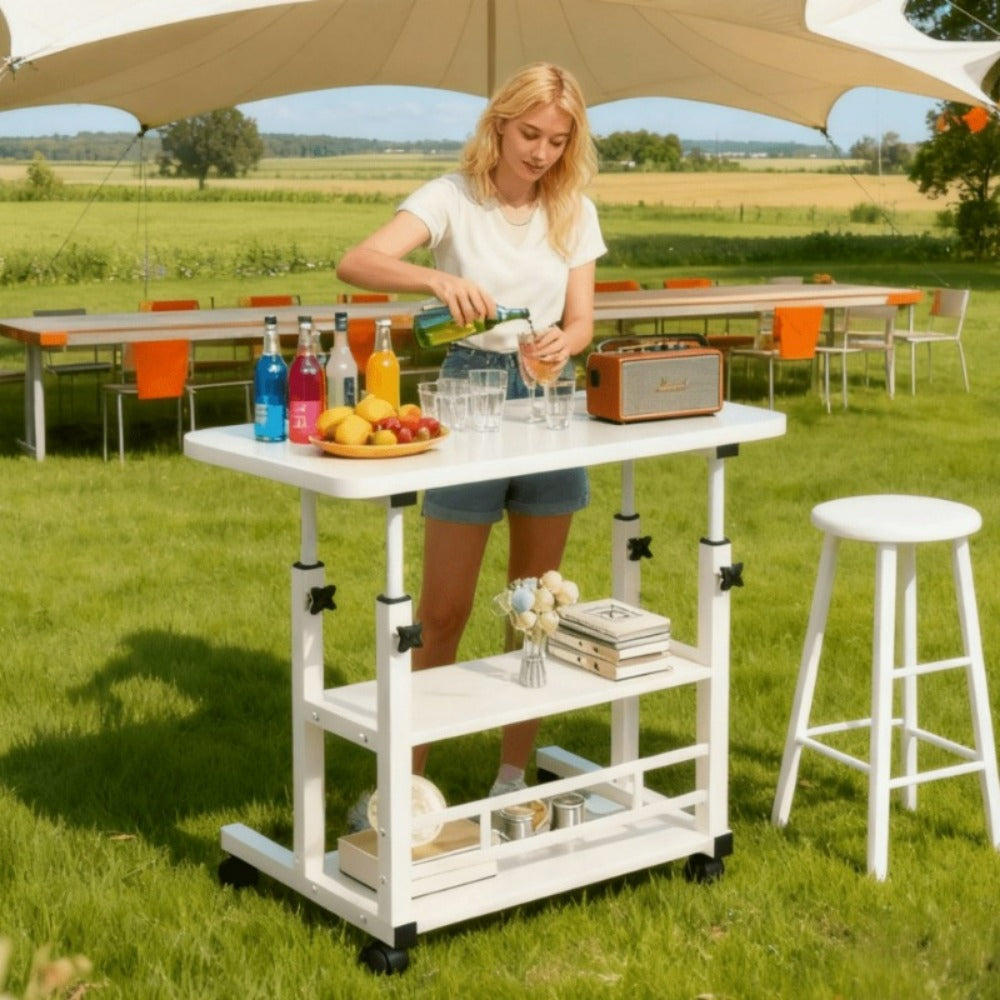 24-Inch Heavy-Duty Folding Table, Foldable Card Table for Patio detail image - detail view 8