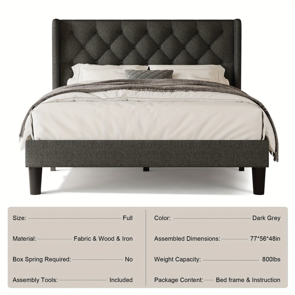 24-Inch Solid Wood Bed Frame with Multiple Color Options for Bedroom detail image - detail view 28