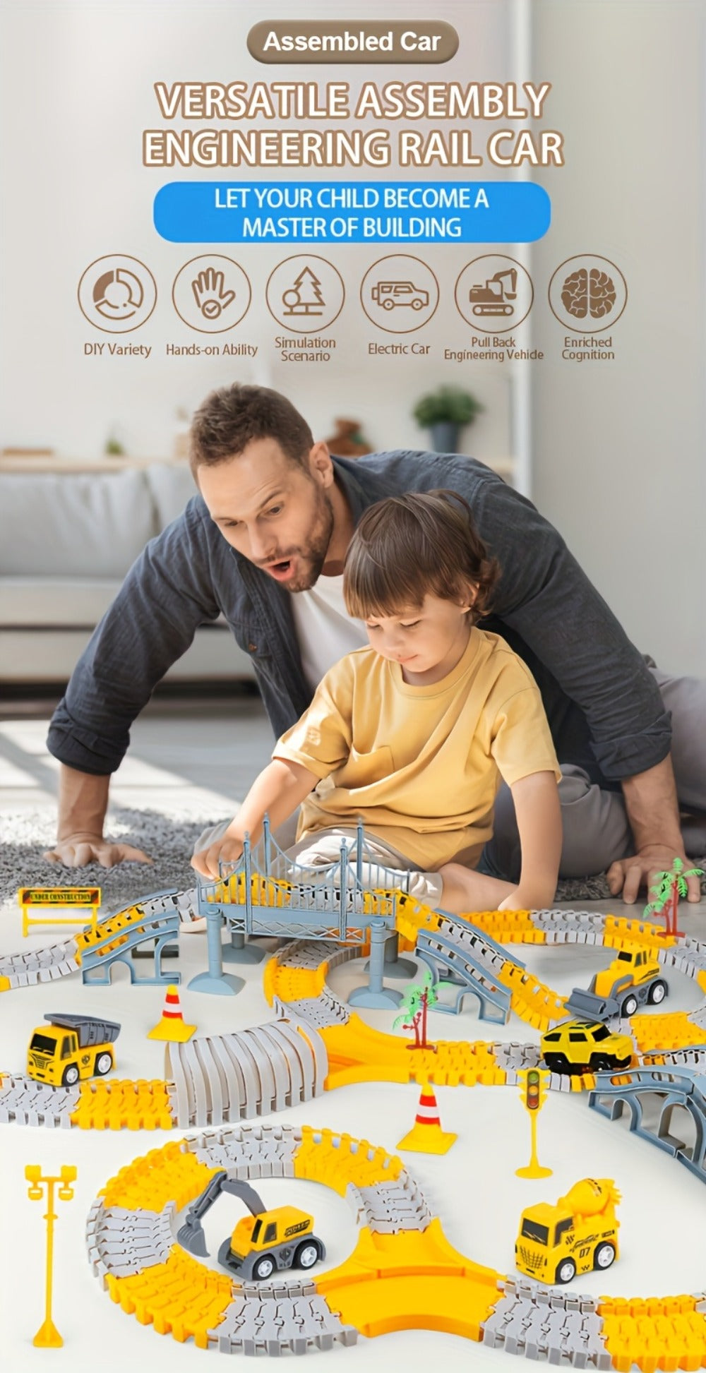 Roller Coaster Track Set 467pcs for Kids Ages 3 4 5 6 7 8 with the Listed Color, Size or Set Options for Everyday Use
