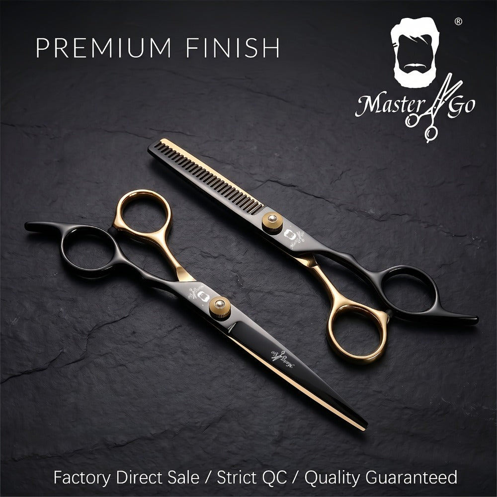 Hair Cutting Scissors Kit 13 Piece – Professional Barber Shears Set with Thinning Shears, Blending Scissors & Accessories