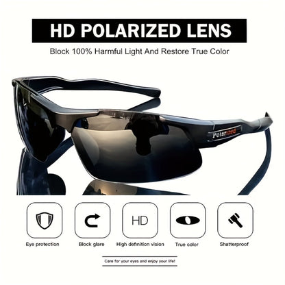 Sunglasses 3-Pack for Men with Half Frames, Lenses and Lightweight Driving Fit with Specific Frame, Lens Color and Pack Choices