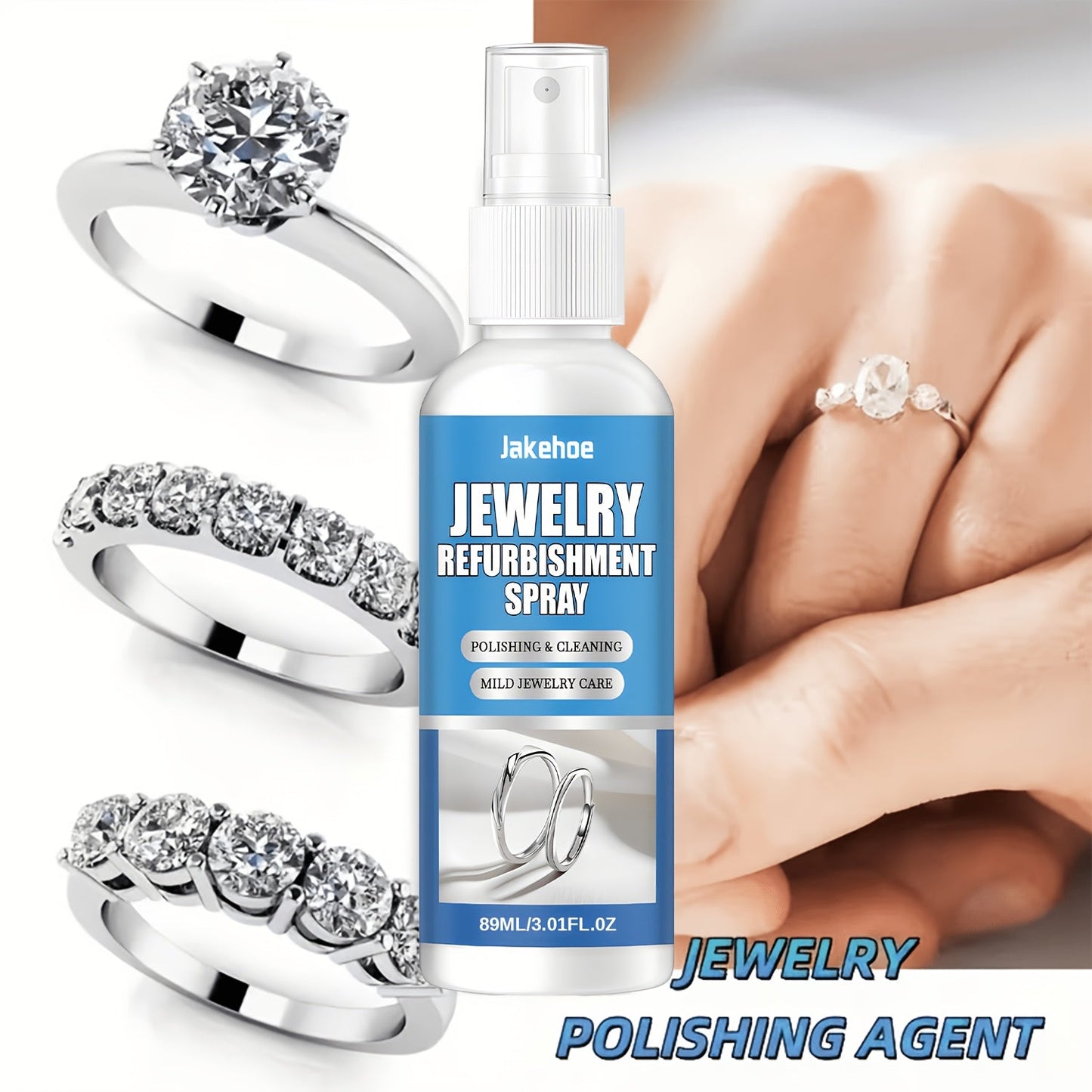 Jewelry Polish Cleaner Cream Oxidizing Formula Restores Shine on Gold Silver Bracelets for Entryways, Bedrooms and Living Spaces