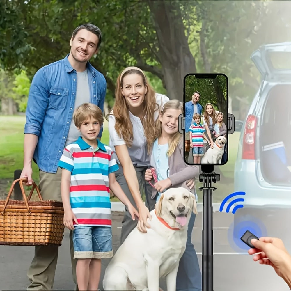 67 Inch Selfie Stick Tripod Retractable Floor Stand with Wireless Remote & 360° Rotation for an Everyday Personal Care Routine