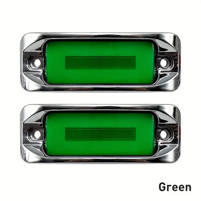 LED Car Side Marker Lights – Strobe Warning Flashing Signal Light for Truck Car Night Driving Safety, High/Low Brightness