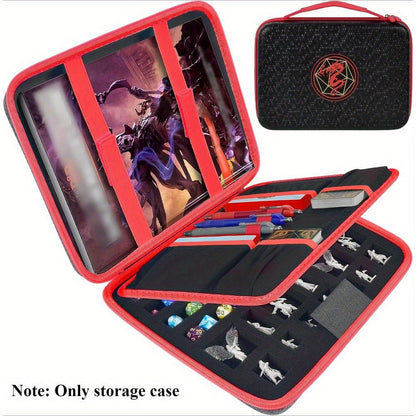 DND Dice Tray & Storage Box for D&D MTG RPG Tabletop Games – Polyhedral Dice Holder Organizer Case for D20 D12 D10 D8 D6 D4, Gamer Gift