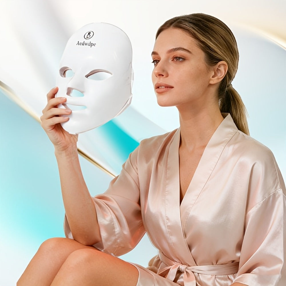 7 Color Photon LED Facial Device for Bath Time, Home Spa and Personal Care, with the Listed Configuration