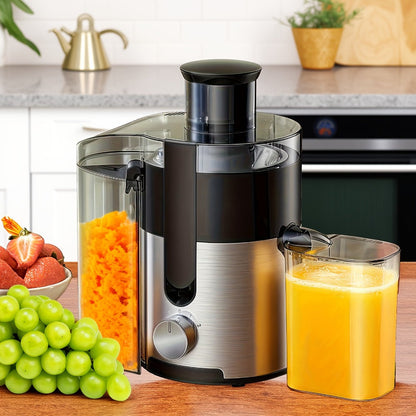 Centrifugal Juicer Machine 3-Inch Wide Mouth 3-Speed Settings – High Juice Yield Fast Extraction for Fruits & Vegetables | Easy Clean